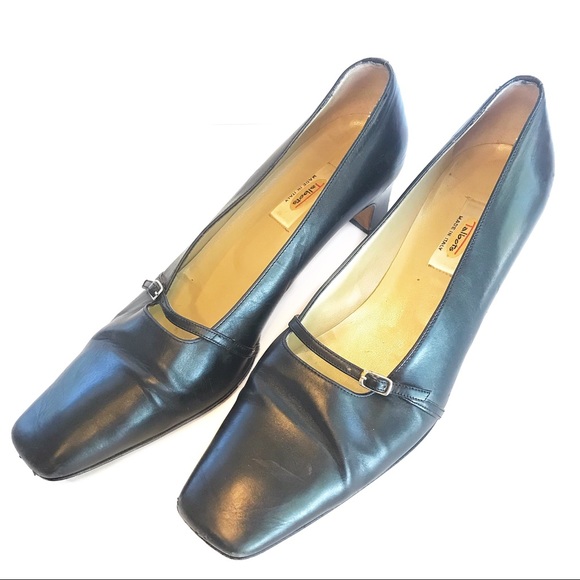 Talbots Shoes - Vintage Talbots Mary Jane Square Toe Block Heel